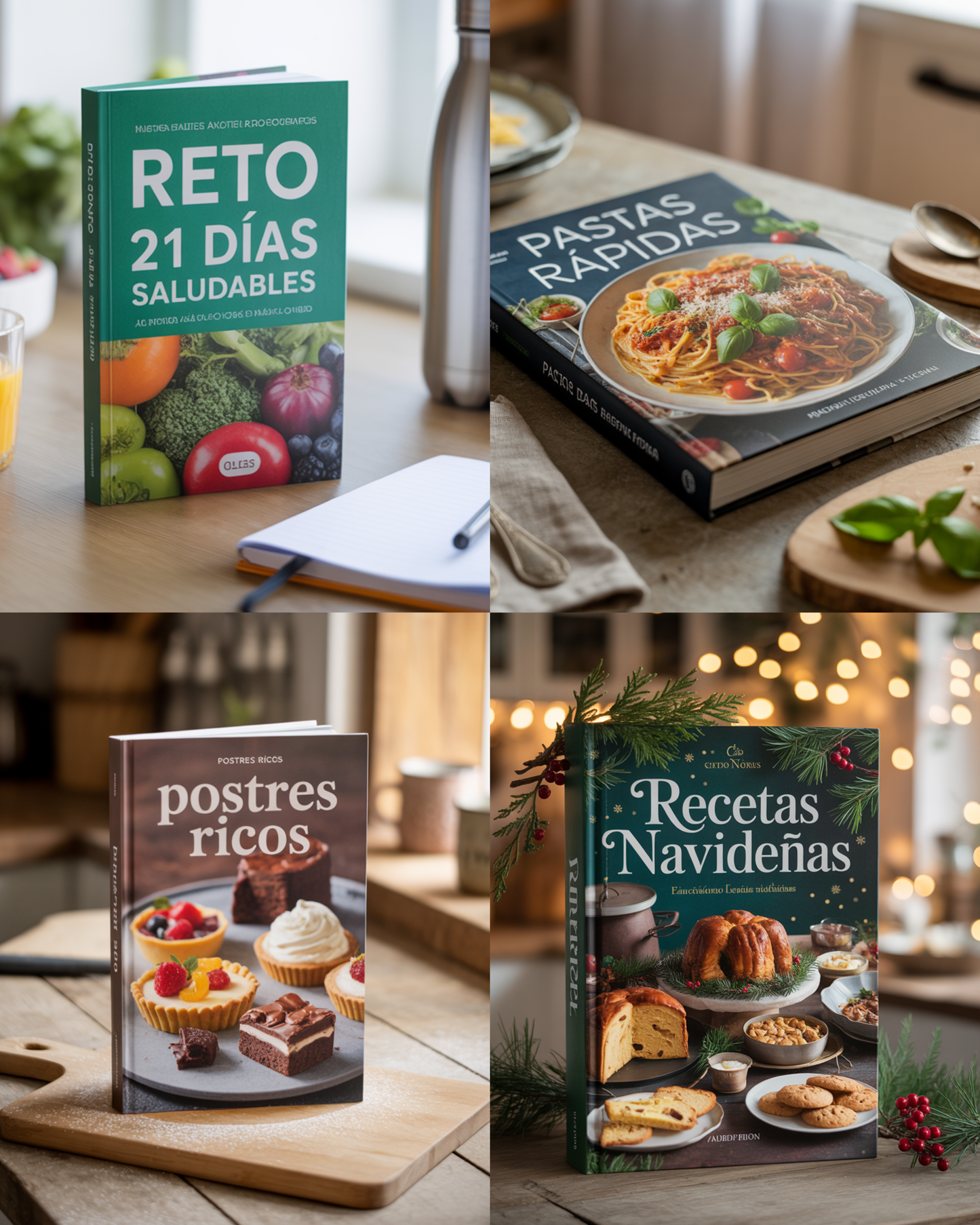 Pack Completo: 14 Ebooks con +350 recetas rápidas y fáciles al precio de 1!